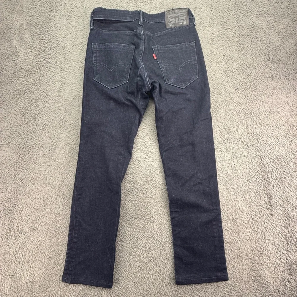 Levi's‎ 511 Slim Fit Jeans Mens 29x30 Dark Indigo Blue Stretch Denim